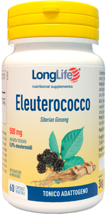 LONGLIFE ELEUTEROCOCCO 0,8% 60 CAPSULE 500MG - Farmacia Dott. Pasquale Russo
