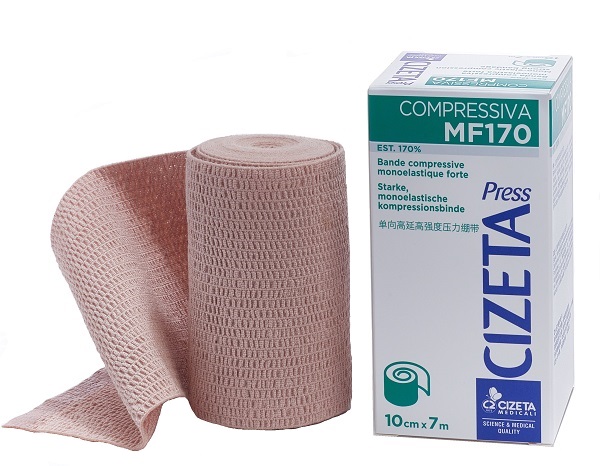 CIZETA PRESS COMPRESSIVA MF170 BENDA MONOELASTICA FORTE EST M 7X10 CM - Farmacia Dott. Pasquale Russo