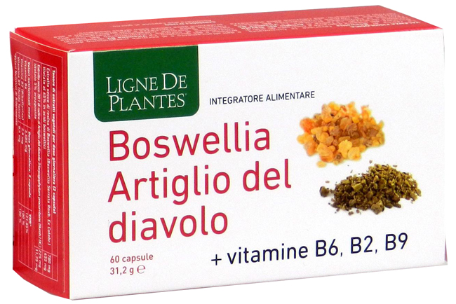 BOSWELLIA ARTIGLIO DIAVOLO VITAMINE B2 B6 B9 60 CAPSULE - Farmacia Dott. Pasquale Russo