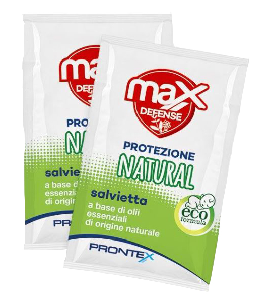 PRONTEX MAX DEFENSE SALVIETTINE NATURAL 6 PEZZI - Farmacia Dott. Pasquale Russo