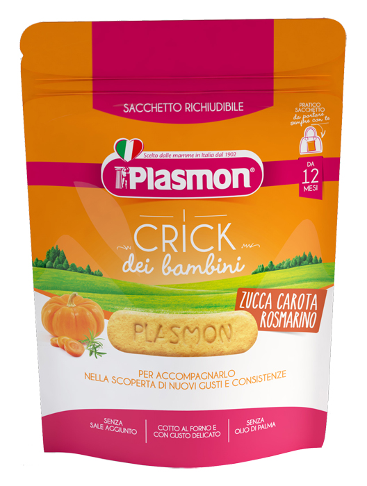 PLASMON CRICK ZUCCA/CARORA/ROSMARINO 100 G - Farmacia Dott. Pasquale Russo