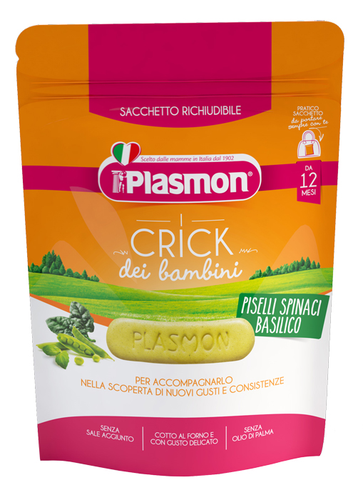 PLASMON CRICK SPINACI E PISELLI 100 G - Farmacia Dott. Pasquale Russo
