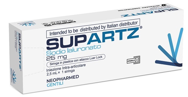 SIRINGA PRERIEMPITA INTRA-ARTICOLARE SUPARTZ ACIDO IALURONICO 25 MG 2,5 ML 1 PEZZO - Farmacia Dott. Pasquale Russo