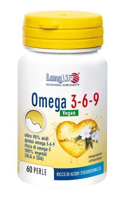 LONGLIFE OMEGA 3-6-9 VEGAN 750 MG 60 PERLE VEGETALI - Farmacia Dott. Pasquale Russo