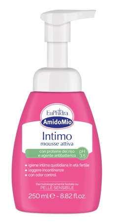 EUPHIDRA AMIDOMIO INTIMO MOUSSE ATTIVA PH 3,5 250 ML - Farmacia Dott. Pasquale Russo