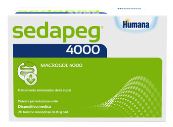 SEDAPEG 4000 20 BUSTINE MONODOSE X 10G HUMANA - Farmacia Dott. Pasquale Russo