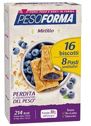 PESOFORMA BISCOTTI MIRTILLI 8 PASTI 16 BISCOTTI - Farmacia Dott. Pasquale Russo