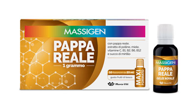 MASSIGEN PAPPA REALE 10 FLACONI DA 25 ML - Farmacia Dott. Pasquale Russo