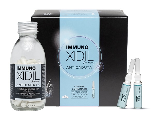 IMMUNOXIDIL UOMO KIT 60 CAPSULE + 15 FIALE - Farmacia Dott. Pasquale Russo