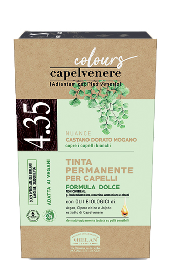 CAPELVENERE COLOURS TINTA CAPELLI 4,35N CASTANO DORATO MOGANO - Farmacia Dott. Pasquale Russo