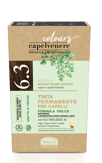 CAPELVENERE COLOURS TINTA CAPELLI 6,3N BIONDO SCURO DORATO - Farmacia Dott. Pasquale Russo