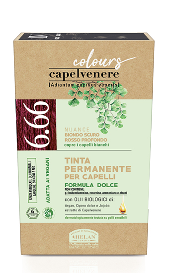 CAPELVENERE COLOURS TINTA CAPELLI 6,66N BIONDO SCURO ROSSO PROFONDO - Farmacia Dott. Pasquale Russo