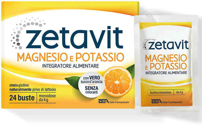 ZETAVIT MAGNESIO POTASSIO 24 BUSTINE DA 4 G - Farmacia Dott. Pasquale Russo