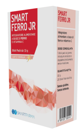 SMART FERRO JR 20 STICK PACK GUSTO VANIGLIA - Farmacia Dott. Pasquale Russo