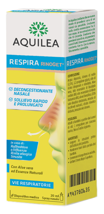 AQUILEA RESPIRA RINOGET 20 ML - Farmacia Dott. Pasquale Russo