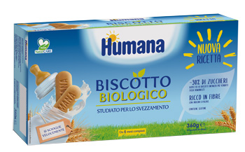 HUMANA BISCOTTO BABY BIO 2 SACCHETTI DA 180 G - Farmacia Dott. Pasquale Russo