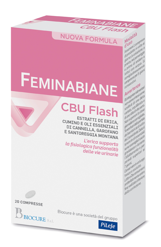 FEMINABIANE CBU FLASH 20 COMPRESSE NUOVA FORMULA - Farmacia Dott. Pasquale Russo