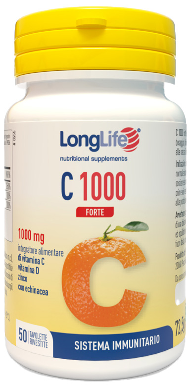 LONGLIFE C 1000 FORTE 50 TAVOLETTE - Farmacia Dott. Pasquale Russo