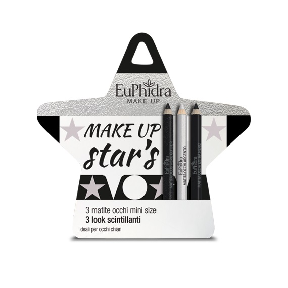 EUPHIDRA COFANETTO MAKE UP STAR'S OCCHI CHIARI 2 MATITE BLU + 1 MATITA ARGENTO - Farmacia Dott. Pasquale Russo