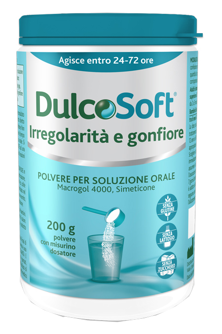 DULCOSOFT IRREGOLARITA' E GONFIORE POLVERE SOLUBILE 200 G - Farmacia Dott. Pasquale Russo