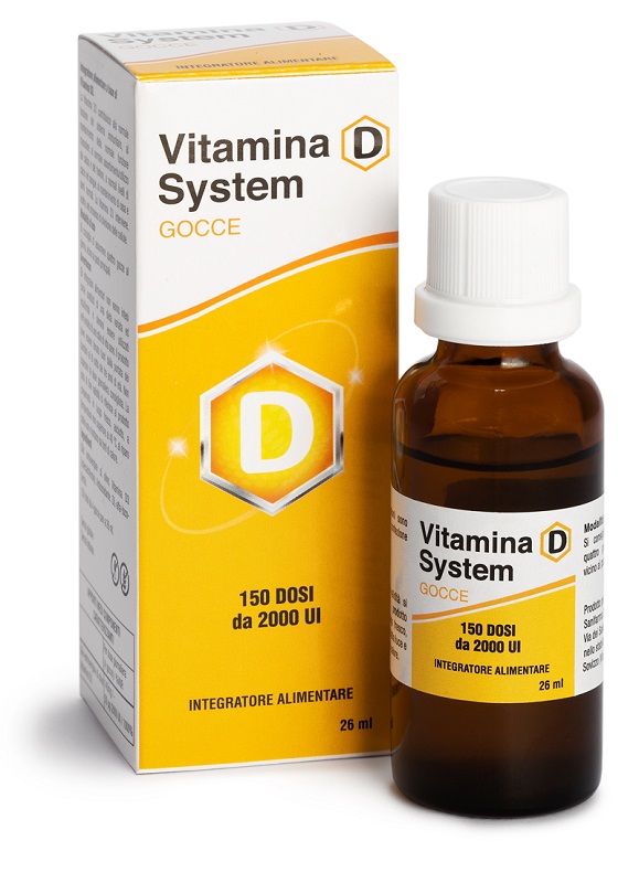 VITAMINA D SYSTEM GOCCE 150 DOSI DA 2000 UI 26 ML - Farmacia Dott. Pasquale Russo