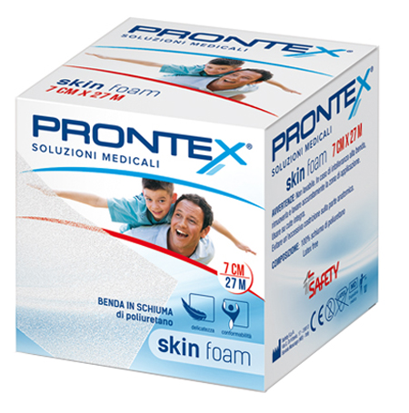 BENDA IN SCHIUMA PRONTEX SKIN FOAM M 27 X 7 CM BIANCO - Farmacia Dott. Pasquale Russo
