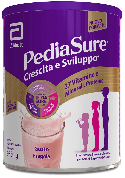 PEDIASURE CRESCITA&SVILUPPO FRAGOLA 850 G - Farmacia Dott. Pasquale Russo