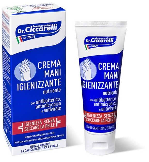 CICCARELLI CREMA MANI IGIENIZZANTE 75 ML - Farmacia Dott. Pasquale Russo