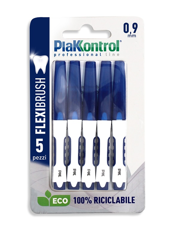 PLAKKONTROL FLEXIBRUSH SCOVOLINI INTERDENTALI 0,9 5 PEZZI - Farmacia Dott. Pasquale Russo