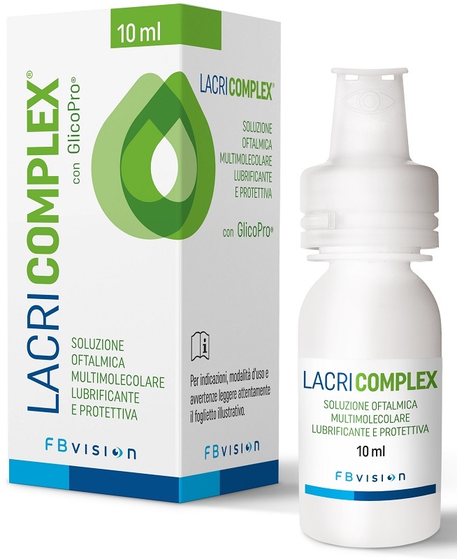 LACRICOMPLEX SOLUZIONE OFTALMICA MULTIMOLECOLARE LUBRIFICANTE PROTETTIVA 10 ML - Farmacia Dott. Pasquale Russo