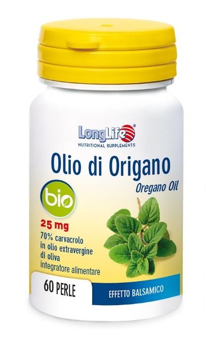 LONGLIFE OLIO ORIGANO BIO 60 PERLE DI GELATINA - Farmacia Dott. Pasquale Russo