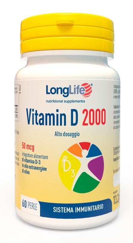 LONGLIFE VITAMIN D 2000 UI 60 PERLE - Farmacia Dott. Pasquale Russo