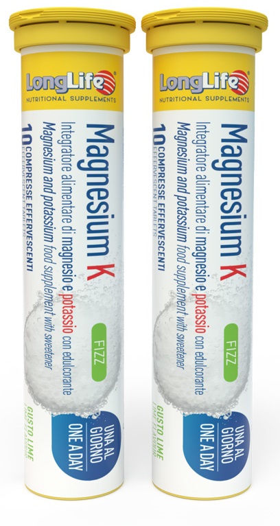 LONGLIFE MAGNESIUM K FIZZ 20 COMPRESSE EFFERVESCENTI - Farmacia Dott. Pasquale Russo