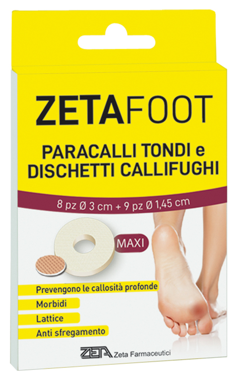 ZETAFOOT PARACALLO TONDO 8 PEZZI + DISCHETTO CALLIFUGO 9 PEZZI - Farmacia Dott. Pasquale Russo