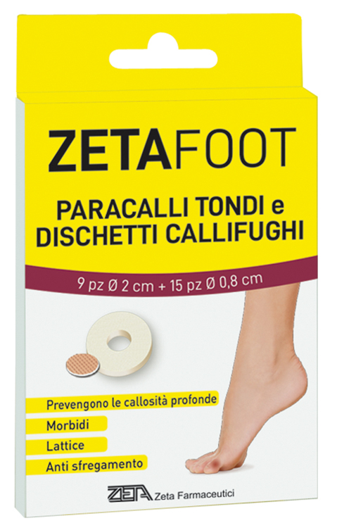 ZETAFOOT PARACALLO TONDO 9 PEZZI + DISCHETTO CALLIFUGO 15 PEZZI - Farmacia Dott. Pasquale Russo