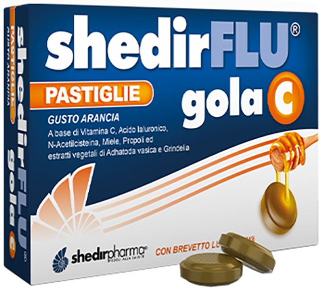 SHEDIRFLU GOLA C ARANCIA 36 PASTIGLIE - Farmacia Dott. Pasquale Russo