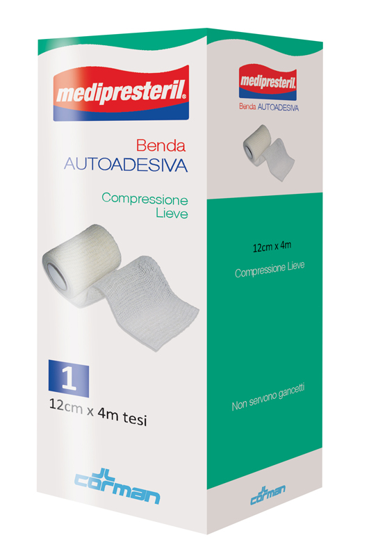 MEDIPRESTERIL BENDA AUTOADESIVA 12X400 CM 1 PEZZO - Farmacia Dott. Pasquale Russo