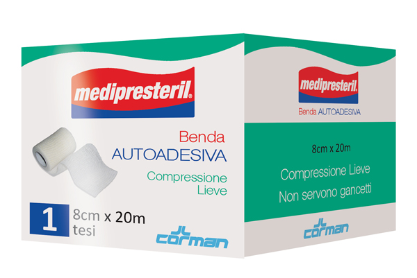 MEDIPRESTERIL BENDA AUTOADESIVA 8X2000 CM 1 PEZZO - Farmacia Dott. Pasquale Russo