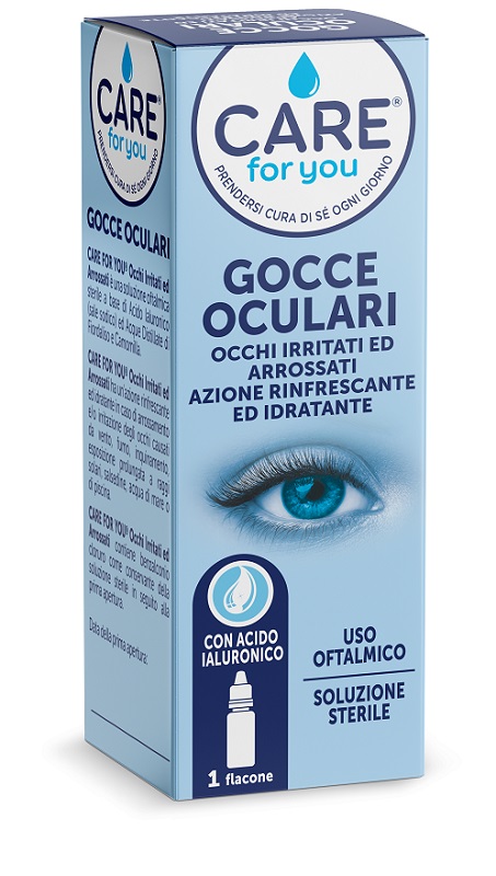 CARE FOR YOU GOCCE OCULARI OCCHI IRRITATI ARROSSATI 15 ML - Farmacia Dott. Pasquale Russo