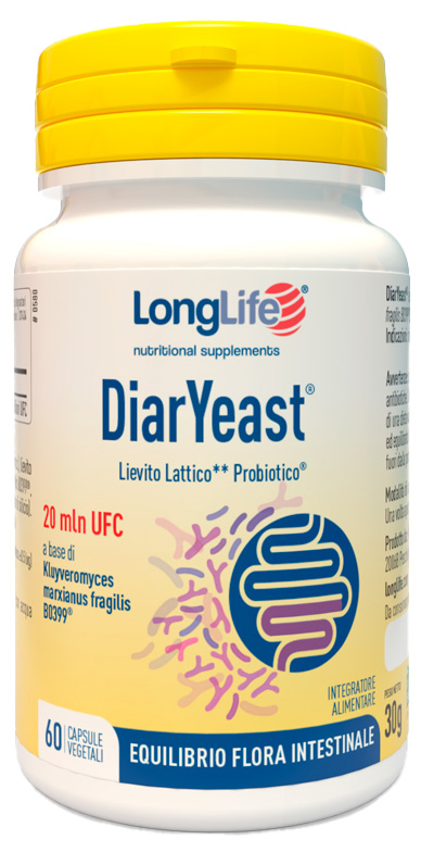 LONGLIFE DIARYEAST 60 CAPSULE VEGETALI - Farmacia Dott. Pasquale Russo