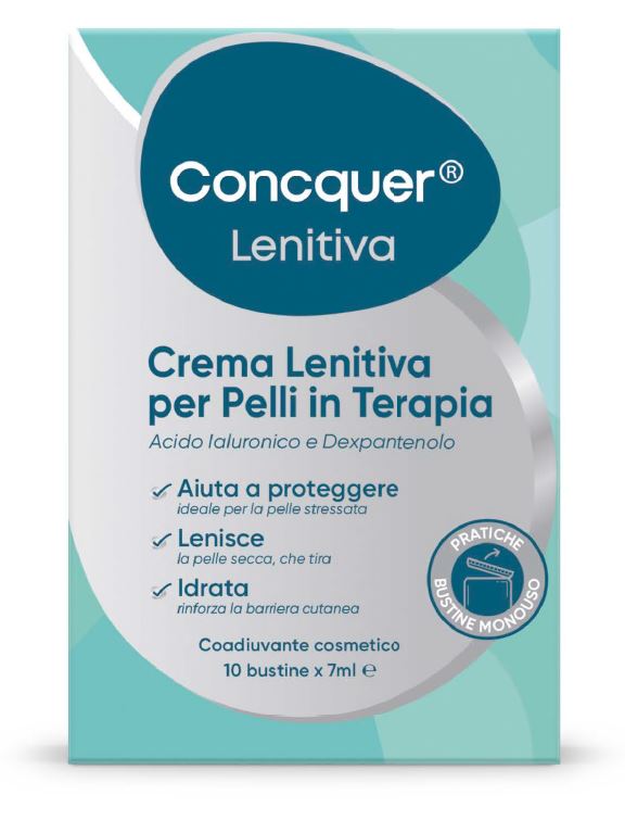CONCQUER CREMA LENITIVA 10 BUSTINE DA 7 ML - Farmacia Dott. Pasquale Russo