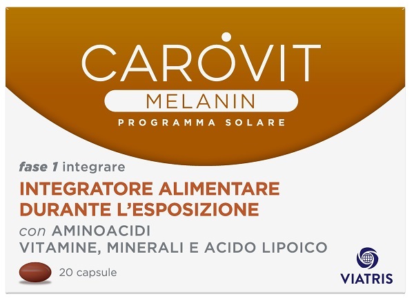CAROVIT MELANIN PROGRAMMA SOLARE 20 CAPSULE - Farmacia Dott. Pasquale Russo