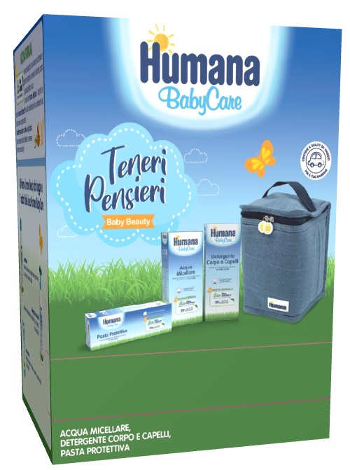 TENERI PENSIERI BEAUTY BAG BABY CARE ACQUA MICELLARE 300 ML + DETERGENTE CORPO CAPELLI 300 ML + PASTA 100 ML - Farmacia Dott. Pasquale Russo