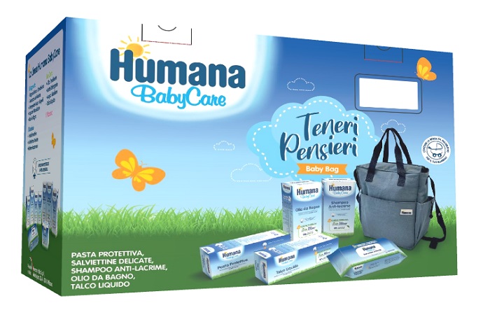 TENERI PENSIERI BABY BAG BABY CARE PASTA 100 ML + SALVIETTE 72 PEZZI + OLIO DA BAGNO 200 ML + SHAMPOO 200 ML + TALCO LIQUIDO 100 ML - Farmacia Dott. Pasquale Russo