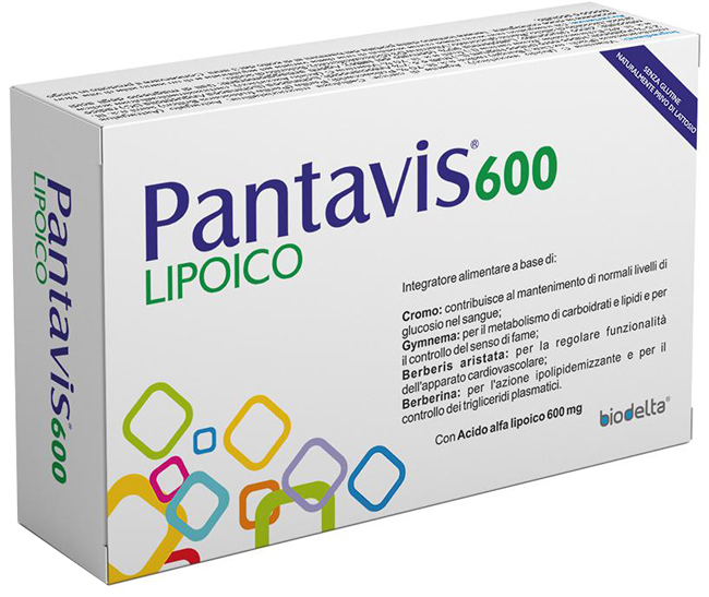 PANTAVIS 600 LIPOICO 30 COMPRESSE - Farmacia Dott. Pasquale Russo