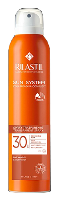 RILASTIL SUN SYSTEM TRANSPARENT SPRAY SPF30 200 ML - Farmacia Dott. Pasquale Russo