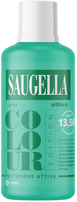 SAUGELLA ATTIVA COLOUR EDITION DETERGENTE IGIENE INTIMA 500 ML - Farmacia Dott. Pasquale Russo