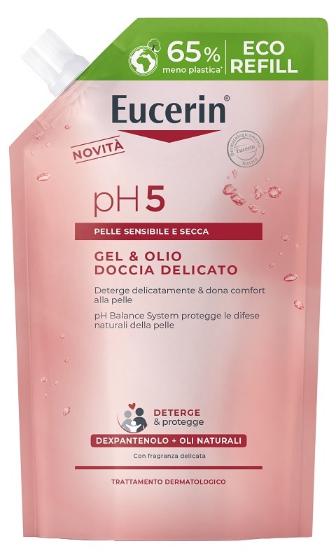 EUCERIN GEL & OLIO DOCCIA DELICATO 400 ML REFILL - Farmacia Dott. Pasquale Russo