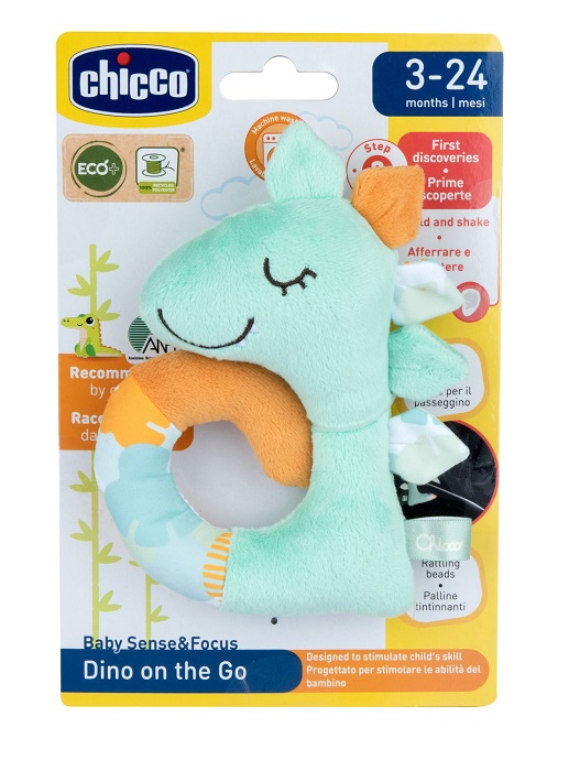 CHICCO GIOCO BABY SENSE&FOCUS TRILLINO SOFT DINOSAURO ECO+ - Farmacia Dott. Pasquale Russo
