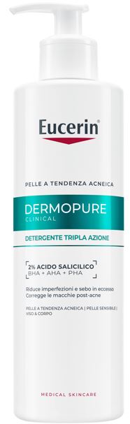 EUCERIN DERMOPURE CLINICAL DETERGENTE TRIPLA AZIONE 400 ML - Farmacia Dott. Pasquale Russo